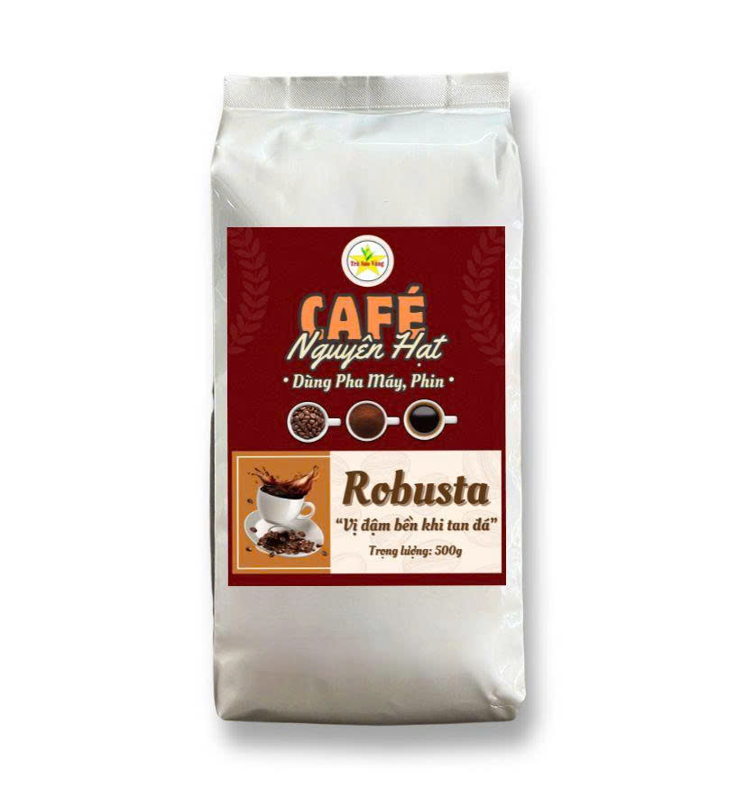 CAFE HẠT ROBUSTA - GÓI 500G